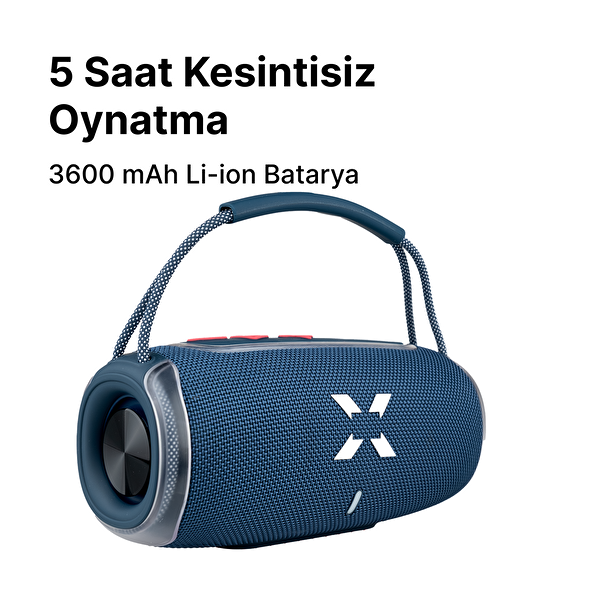 Xenon Smart Kablosuz Bluetooth Hoparlör RGB Işıklı 20W TWS Ses Bombası X6701
