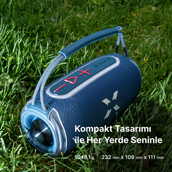 Xenon Smart Kablosuz Bluetooth Hoparlör RGB Işıklı 20W TWS Ses Bombası X6701