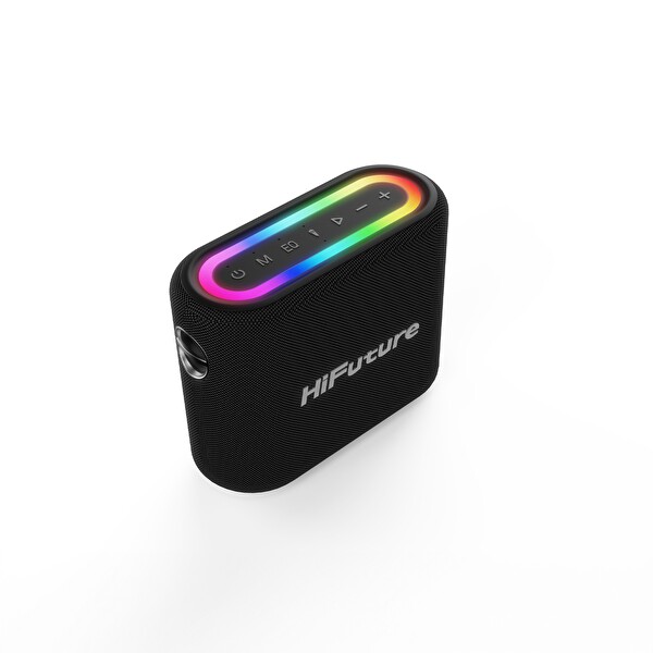 HiFuture Vocalist 200 Bluetooth 100W RGB Aydınlatmalı Taşınabilir Karaoke Sistemi Hoparlör Mikrofonlu Kablosuz Siyah