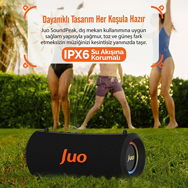 Juo SoundPeak Force 60 W RGB Bluetooth Hoparlör Kablosuz Taşınabilir Hoparlör