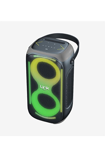 Linktech M404 RGB Işıklı Ayaklı Mikrofonlu 50W Bluetooth Hoparlör