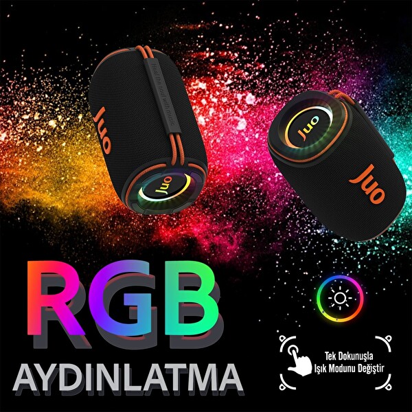 Juo SoundPeak Flex 10W RGB Bluetooth Hoparlör Kablosuz Taşınabilir Speaker