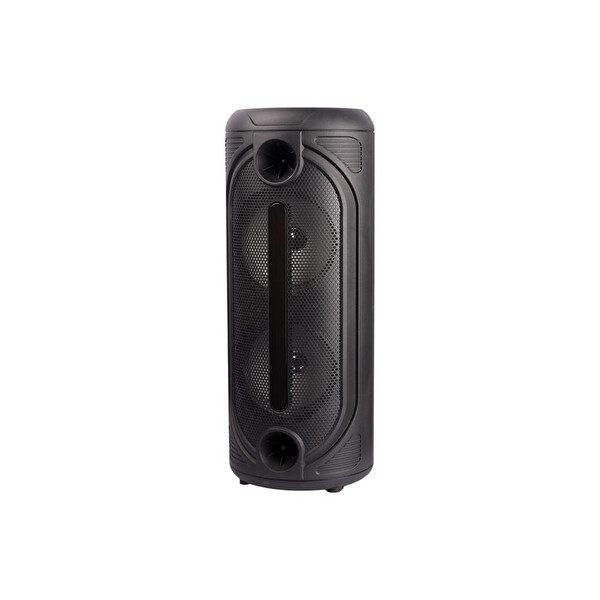 Torima KTS-2086 Siyah Çift Mikrofonlu RGB Ledli Taşınabilir Bluetooth Hoparlör Parti Speaker