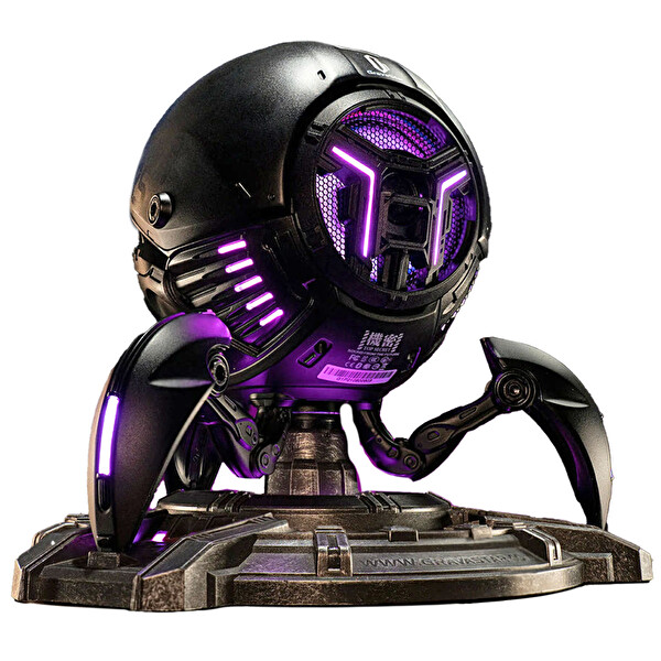 GravaStar Mars Pro 20 W Taşınabilir Stereo Ses Bombası RGB Işıklı ve Şarj Standı Siyah Bluetooth Hoparlör