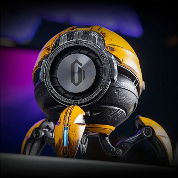 Gravastar Mars Pro 20W Bluetooth Hoparlör, Taşınabilir Stereo Ses Bombası, RGB Işıklı, 2 Adet, Sarı