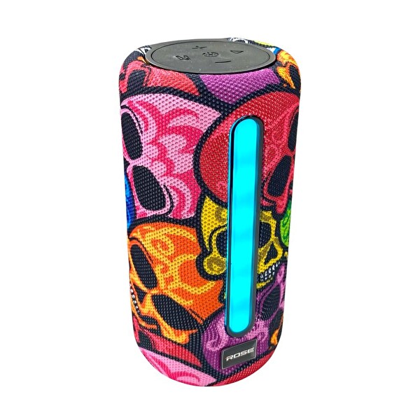 Rose SP-405 RGB Işıklı Taşınabilir Şarjlı Bluetooth Hoparlör