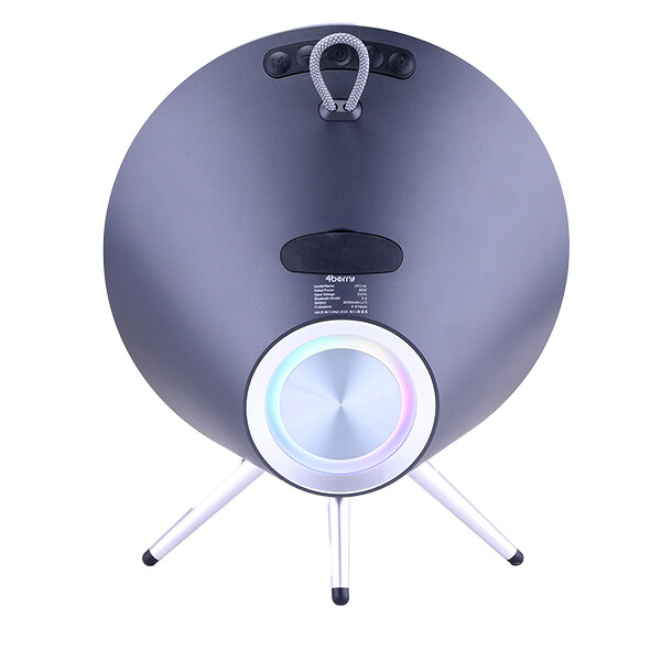 4Berry UFO Air 80W Kablosuz Modern Tasarım Bluetooth Hoparlör Gri