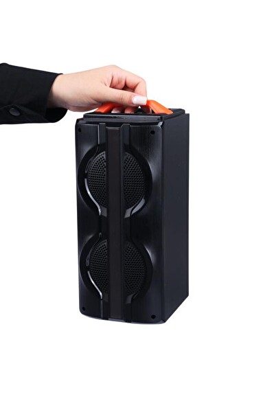Torima KTS-1790 Mikrofonlu RGB Ledli Taşınabilir Bluetooth Hoparlör Siyah