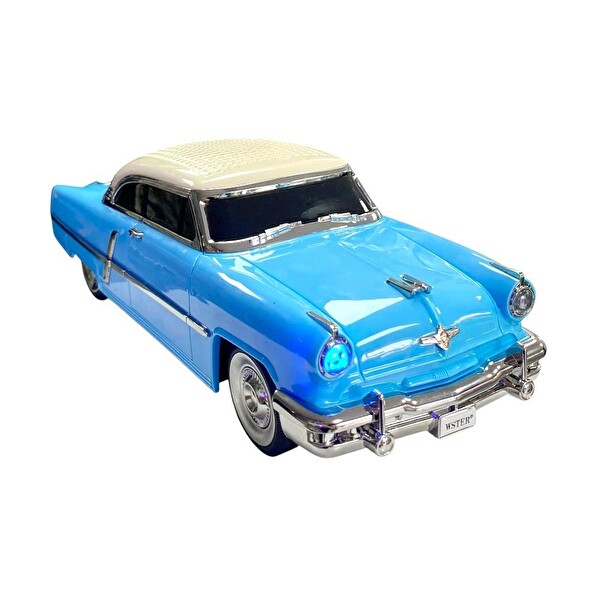 Rose WS-1957 Araba Görünümlü Taşınabilir Şarjlı Bluetooth Hoparlör - Mavi