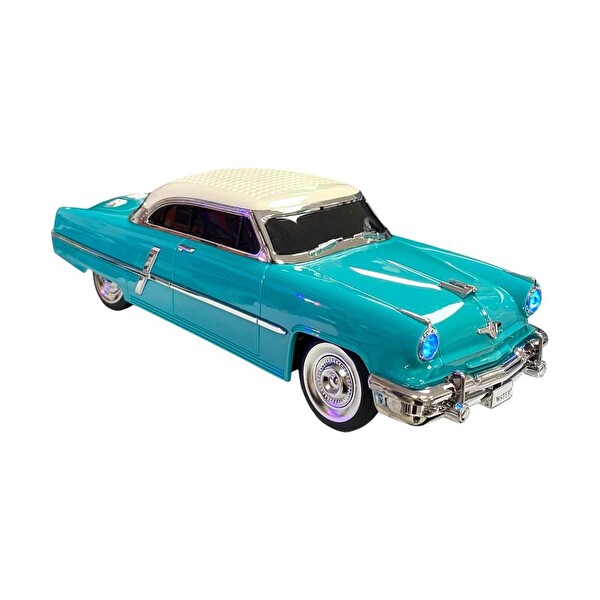 Rose WS-1957 Araba Görünümlü Taşınabilir Şarjlı Bluetooth Hoparlör - Turkuaz