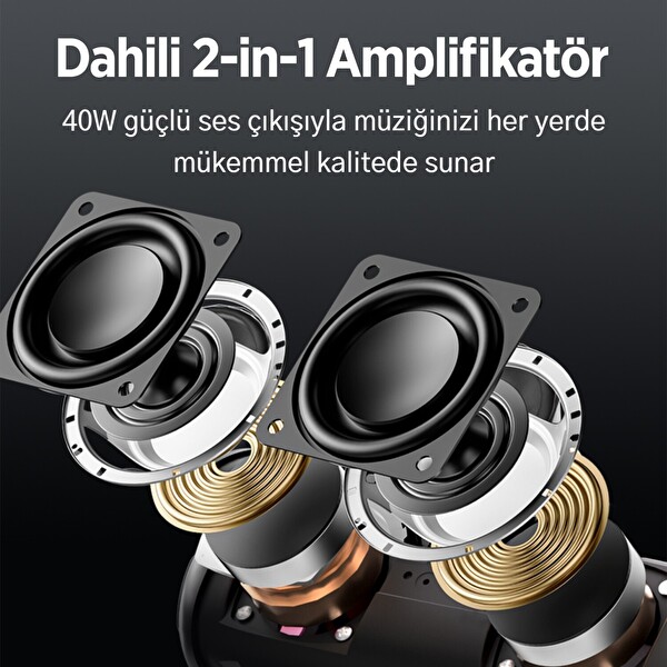 NowGo F8 40W RGB Speaker Su Geçirmez Taşınabilir Kablosuz Bluetooth Hoparlör Yeşil