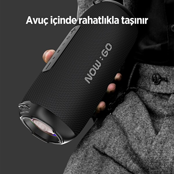NowGo F8 40W RGB Speaker Su Geçirmez Taşınabilir Kablosuz Bluetooth Hoparlör Yeşil