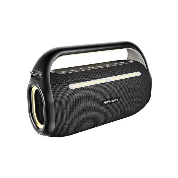 HiFuture MusicBox 100 70W Çift Mikrofon Bluetooth 5.0 Kablosuz Karaoke Hoparlör Siyah