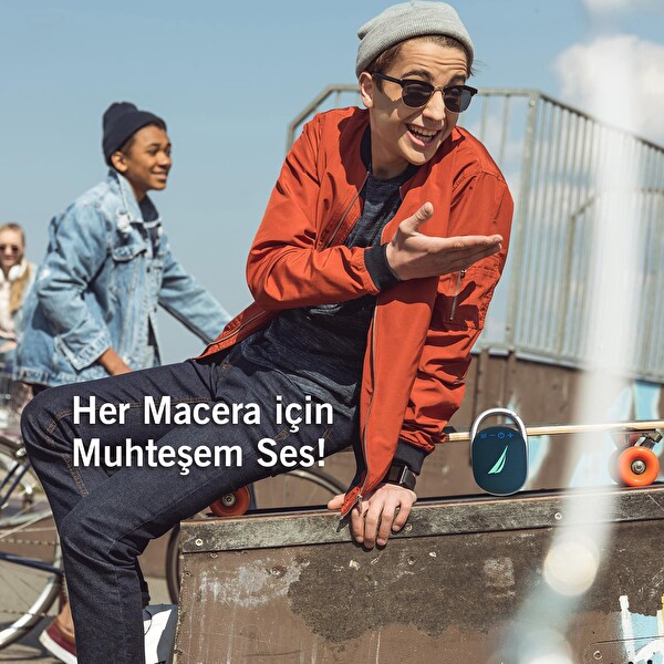 Nautica S30 Taşınabilir Şarjlı Speaker Kırmızı Bluetooth Hoparlör