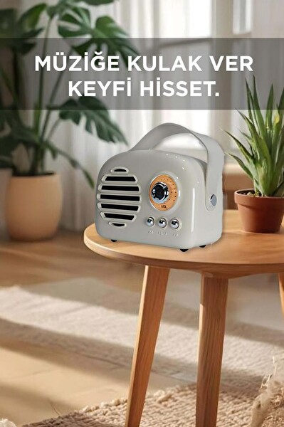 Torima KTS-1682 Gri Taşınabilir Bluetooth Hoparlör