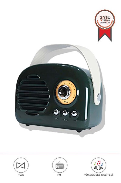 Torima KTS-1682 Yeşil Taşınabilir Bluetooth Hoparlör