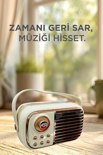 Torima BTS-1956 Bej Bluetooth 10W Bass Ses RGB Işık Efektli TWS USB TF Kart Mikrofonlu Hoparlör