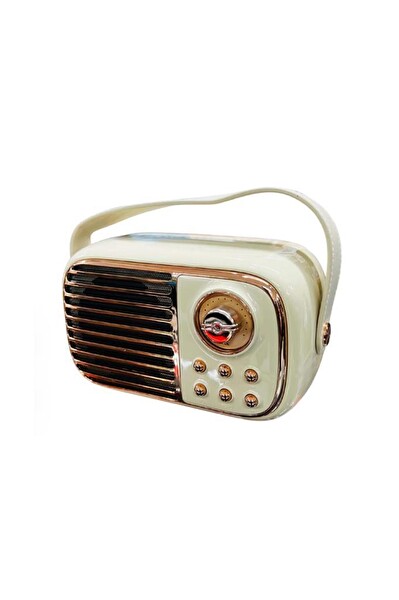 Torima BTS-1956 Bej Bluetooth 10W Bass Ses RGB Işık Efektli TWS USB TF Kart Mikrofonlu Hoparlör