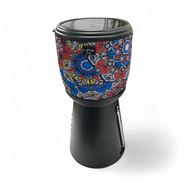 Rose SP-601 El Fenerli Taşınabilir Solar Şarjlı Bluetooth FM Radyo Desenli Hoparlör