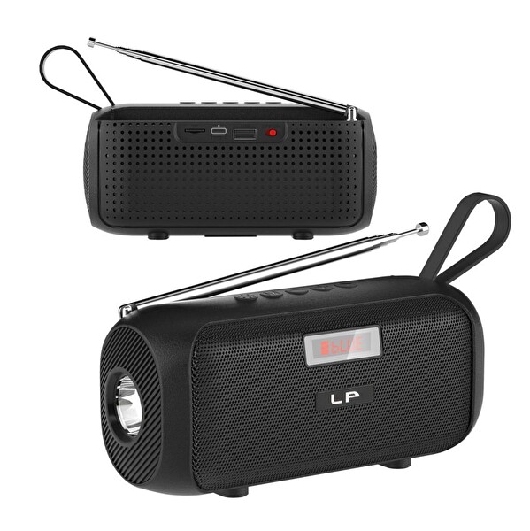 Rose SP-403 El Fenerli Taşınabilir Solar Şarjlı Bluetooth FM Radyo Hoparlör