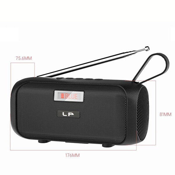 Rose SP-403 El Fenerli Taşınabilir Solar Şarjlı Bluetooth FM Radyo Hoparlör