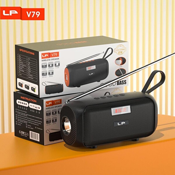 Rose SP-403 El Fenerli Taşınabilir Solar Şarjlı Bluetooth FM Radyo Hoparlör