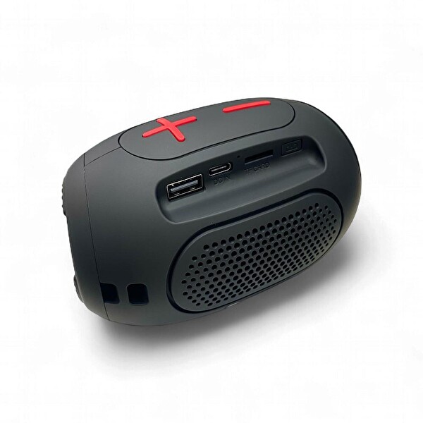 Rose SP-504 Taşınabilir Şarjlı Bluetooth Hoparlör - Siyah