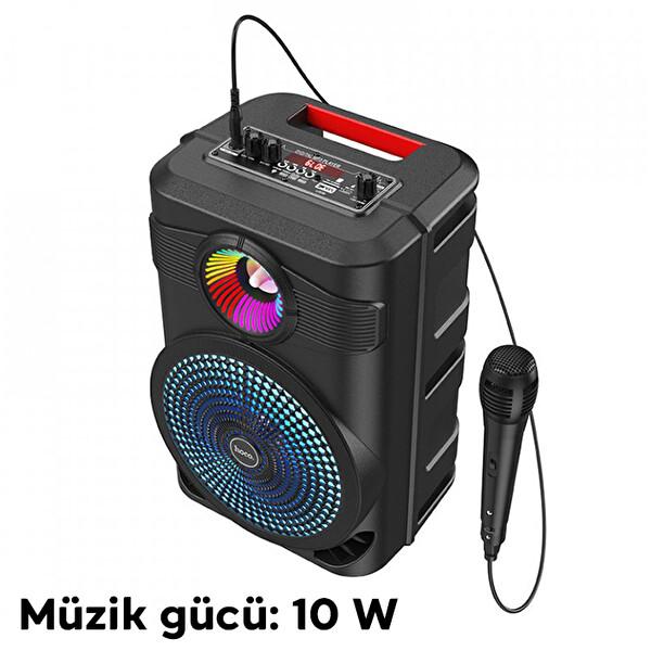 Hoco BS46 Büyük Boy Mikrofonlu Taşınabilir Şarjlı Hoparlör Bluetooth Speaker
