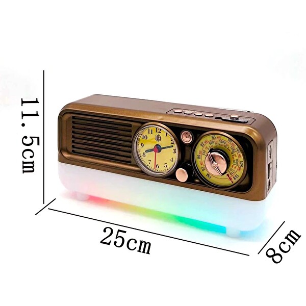 Concord NS-7210 Nostaljik Tasarım USB TF Aux FM Radyo Bluetooh Hoparlör
