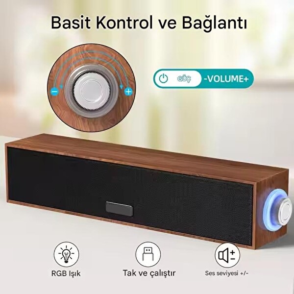 Concord E-3090 FM Radyo/USB Dahili Kablolu Bluetooth Hoparlör