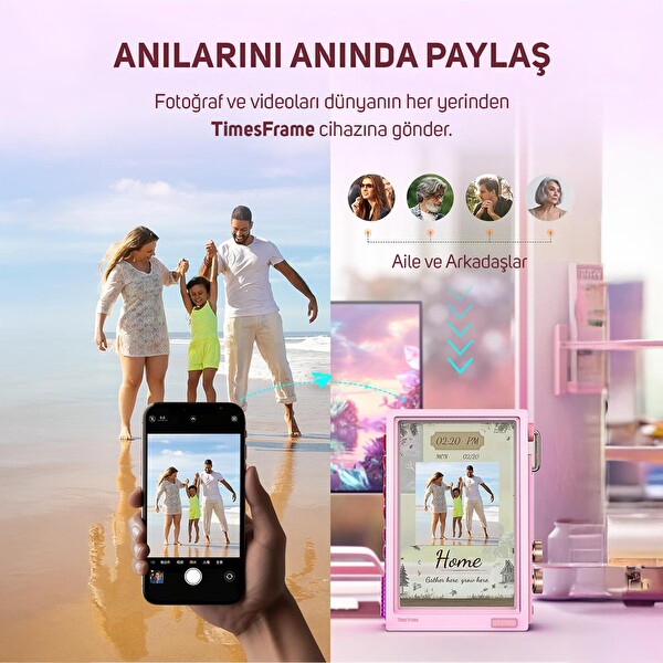 Divoom LoveLock Ses Kayıt Özellikli Bluetooth Hoparlör ve Times Frame Akıllı Dijital Çerçeve LoveLockFrame