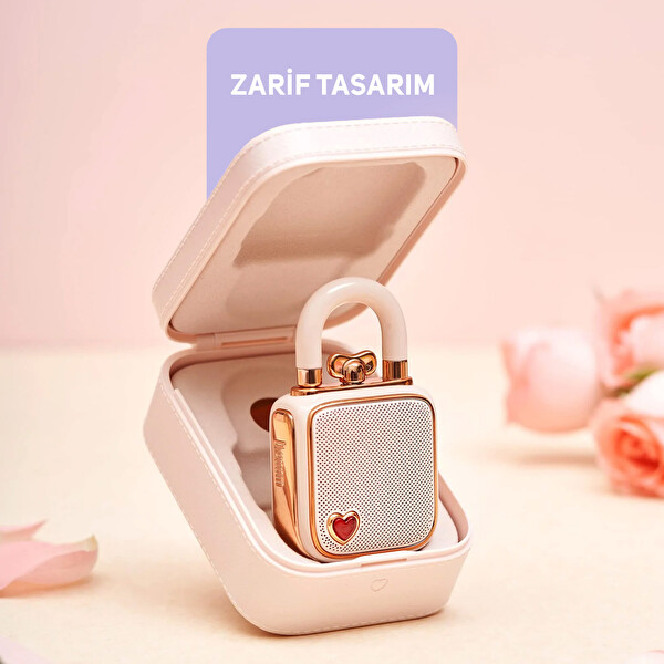 Divoom Ditoo-5M Karaoke Mikrofonlu Bluetooth Hoparlör ve Ses Kayıt Özellikli LoveLock Hediye Seti LoveLockDitoo5M