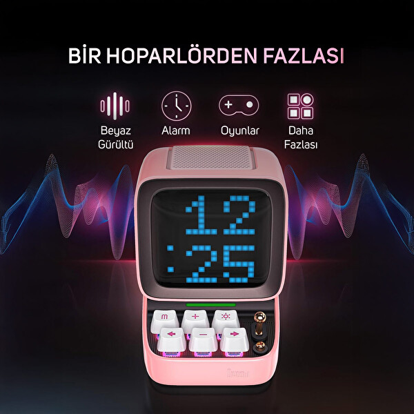 Divoom Ditoo Pro Bluetooth Hoparlör ve Ses Kayıt Özellikli LoveLock Hediye Seti LoveLockDitooPro