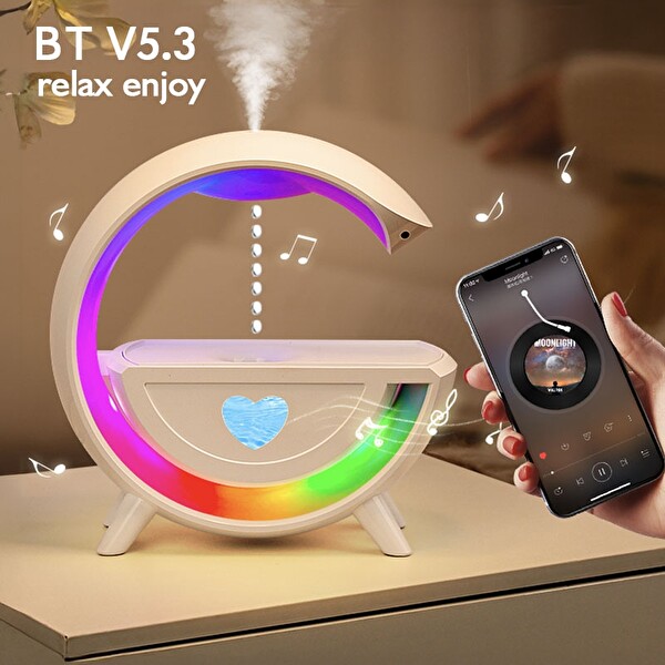 Çeşithane Y13 Anti Yerçekimi Su Damlası RGB LED 300ML Nemlendirici Bluetooth Hoparlör