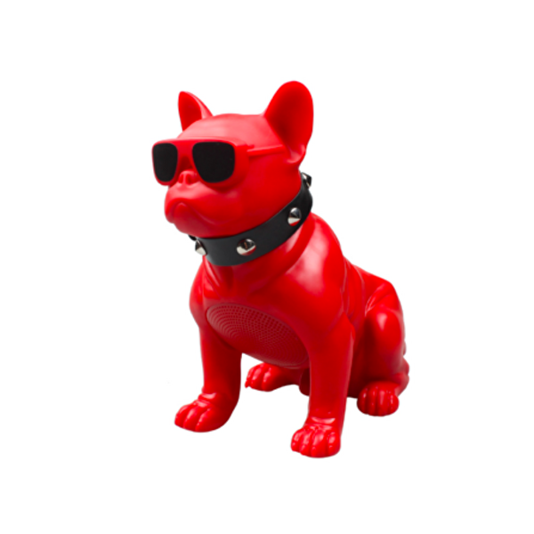 Çeşithane CH-M10 Bulldog Taşınabilir Dekoratif Tasarım Bluetooth Hoparlör - Kırmızı