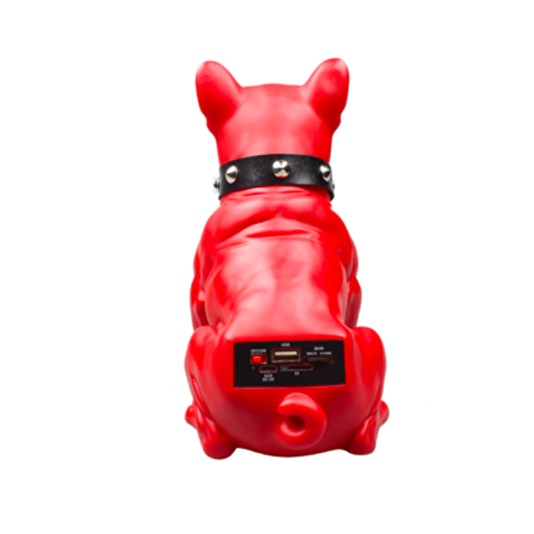Çeşithane CH-M10 Bulldog Taşınabilir Dekoratif Tasarım Bluetooth Hoparlör - Kırmızı
