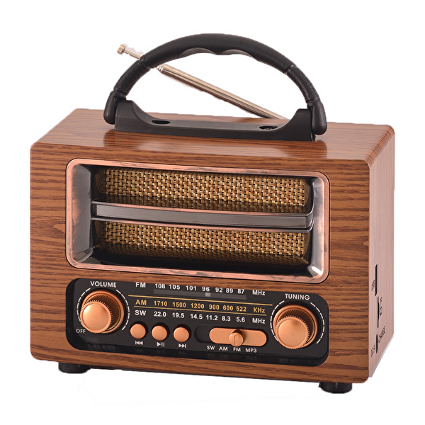 Çeşithane KTF-2015 USB-TF Destekli Nostaljik Bluetooth Radyo ve Taşınabilir Hoparlör
