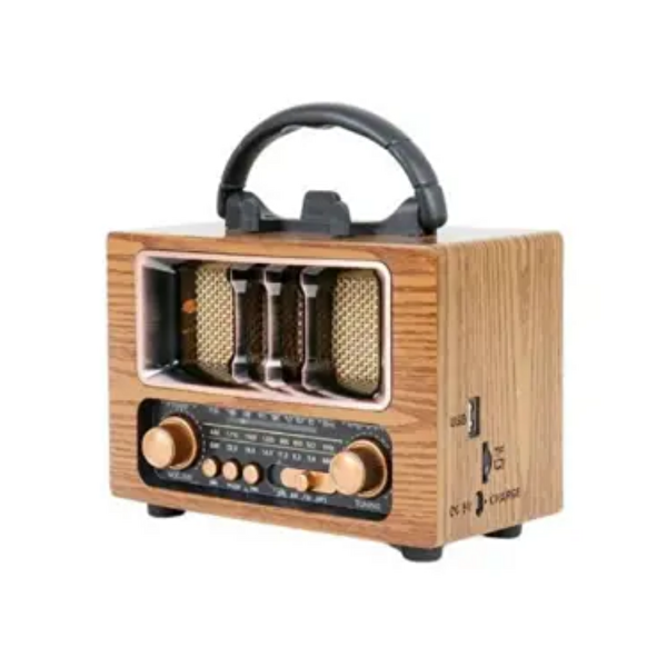 Çeşithane KTF-2015 FM-AM-SW USB-TF Destekli Nostaljik Ahşap Tasarım Bluetooth Radyo ve Hoparlör