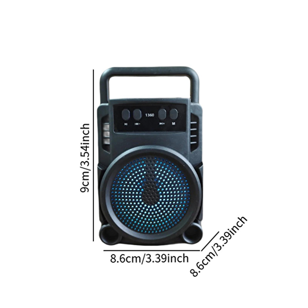Çeşithane GTS-1360 Bluetooth Hoparlör Taşınabilir Kablosuz Speaker 3