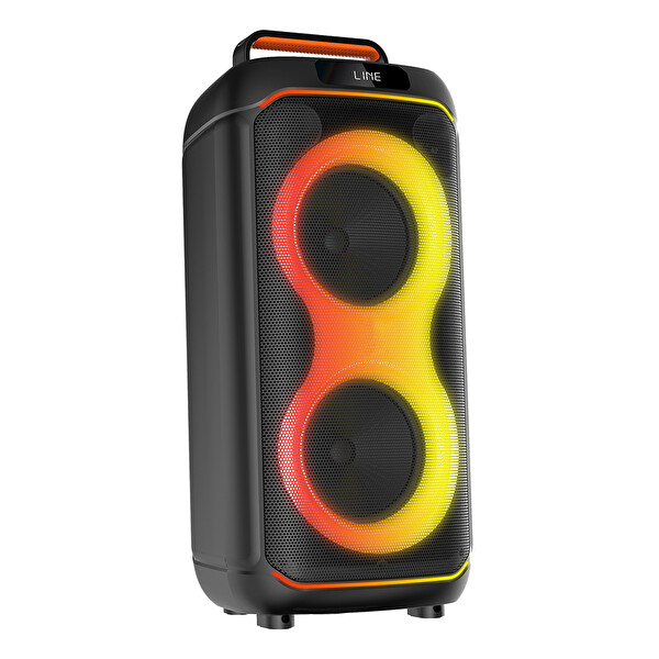 Başkenttekno GD-2608 Dijital LED Göstergeli FM Radyolu Mikrofonlu RGB TWS Çift 6.5