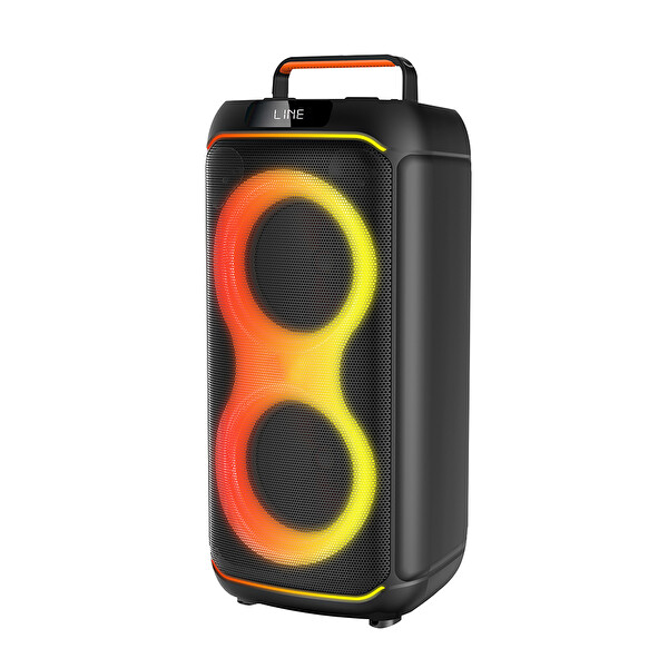 Başkenttekno GD-2608 Dijital LED Göstergeli FM Radyolu Mikrofonlu RGB TWS Çift 6.5