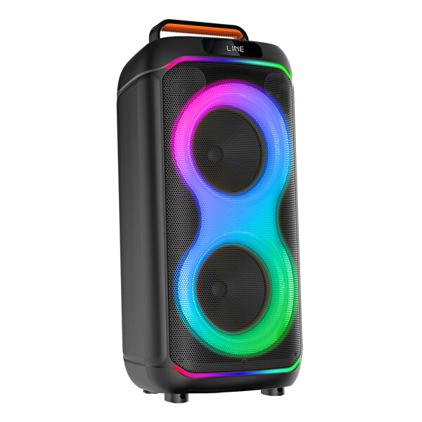 Başkenttekno GD-2608 Dijital LED Göstergeli FM Radyolu Mikrofonlu RGB TWS Çift 6.5