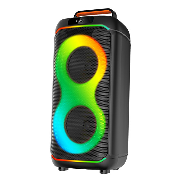 Başkenttekno GD-2608 Dijital LED Göstergeli FM Radyolu Mikrofonlu RGB TWS Çift 6.5