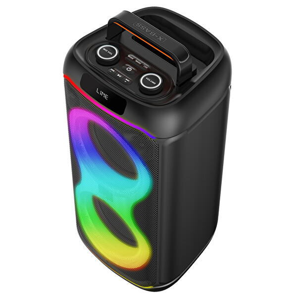 Başkenttekno GD-2608 Dijital LED Göstergeli FM Radyolu Mikrofonlu RGB TWS Çift 6.5