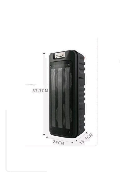 Başkenttekno 1852 Taşınabilir Rgb Ledli Usb-tf Siyah Bluetooth Hoparlör