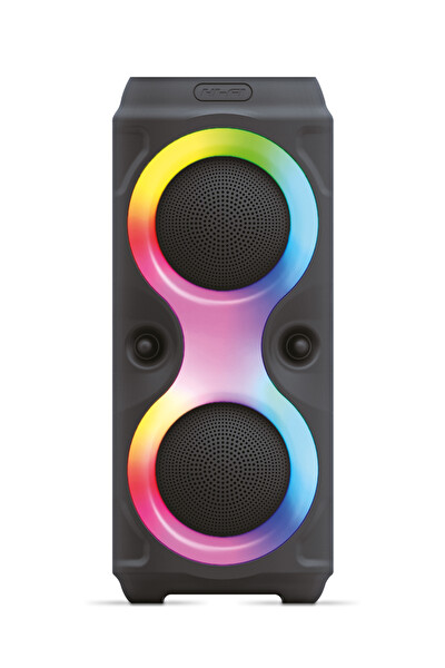 Piranha 7862 RGB Parti Boy TWS Bağlantı USB Disk Girişi Güçlü Bass 39x17 CM Bluetooth Hoparlör