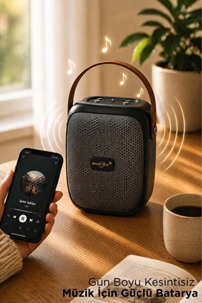 Başkenttekno GTS-1679 Bluetooth Hoparlör Rgb Işıklı FM Radyo Kablosuz Taşınabilir Speaker Siyah