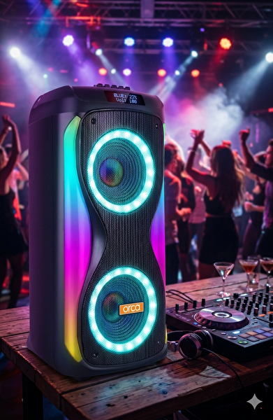 Pell 208F 120W Şarj Edilebilir Taşınabilir Bluetooth Hoparlör