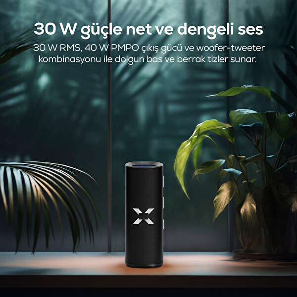 Xenon Smart Obli 4 30W RMS Işıklı 4000 mAh TWS IPX4 BT 5.3 Bluetooth Hoparlör - X6705 Standart