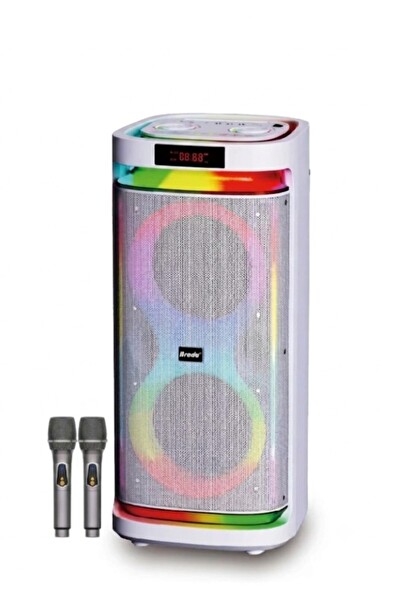 Başkenttekno BTS-2407 75W Çift Mikrofonlu RGB İşikli Taşinabilir TWS Kablosuz Parti Hopörlör